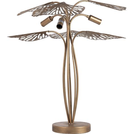 Lampara Sobremesa Metal Dorada 68X68X67 Cm (1/2)