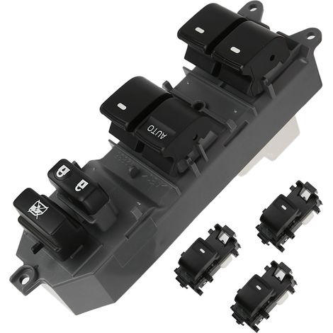 4 Stück elektrischer Fensterheberschalter 84820-06100, kompatibel mit RAV4 Linkslenker 2006-2012 (1/5)