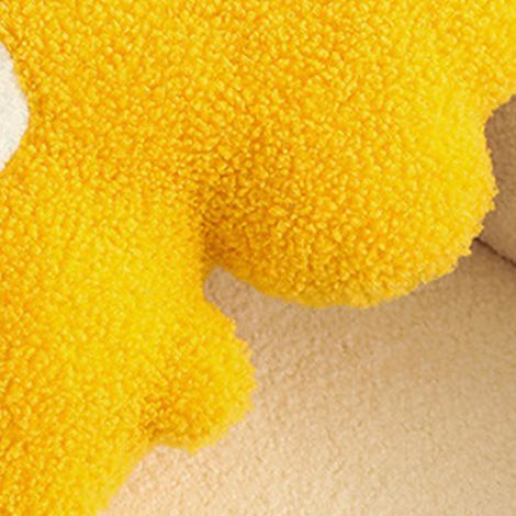 Coussin de câlin en forme de fleur, rembourrage en éponge, doux et épais, coussin décoratif pour canapé, jaune