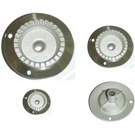 BRUCIATORI PER CUCINA GAS BOMPANI BOREAL 4 PZ IN ALLUMINIO 2 MEDI COD B 0428 (1/2)