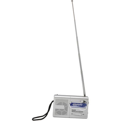 Radio portable multifonction avec haut-parleur intégré, radio AM/FM à transistors et prise casque, idéale pour les voyages et les activités de plein air. (1/5)