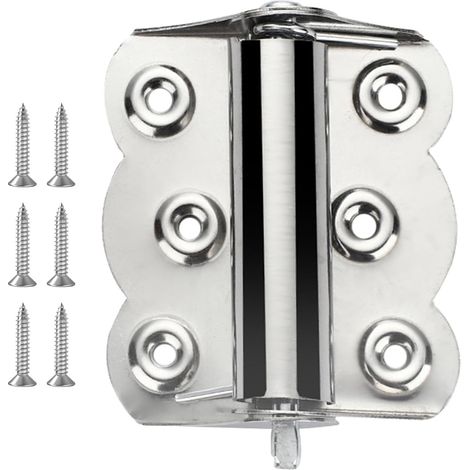 Charnière de porte moustiquaire à fermeture automatique - Charnière à ressort pour porte à fermeture automatique, idéale pour la maison et le bureau. (1/5)