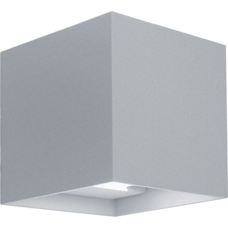 Applique murale LED carrée faisceau réglable Marbella gris marine (1/4)