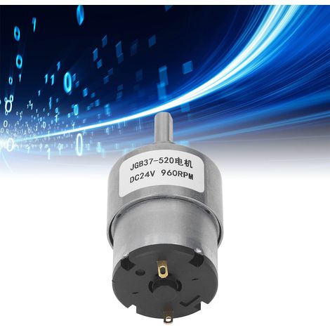 Moteur à engrenages JGB37-520 DC24V 960 tr/min avec encodeur à effet Hall (1/5)