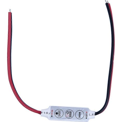 Mini variateur à 3 touches pour ruban LED monochrome 3528/5050, 12 V CC, 144 W (1/5)