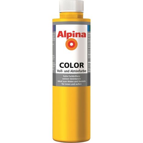 Alpina Lucky Yellow 750 ml lucky yellow seidenmatt Abtönfarbe (1/2)
