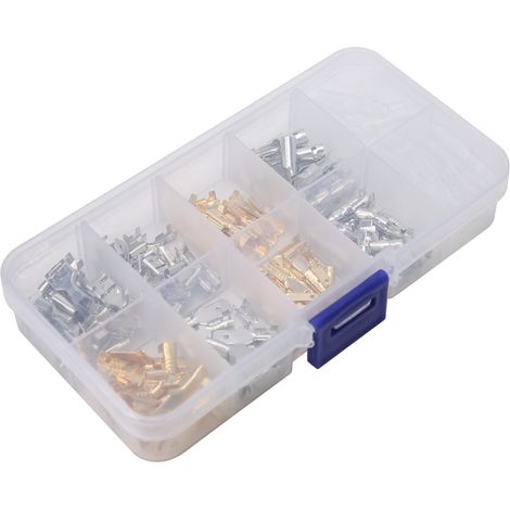 Lot de 150 cosses isolées pour câbles, connecteurs mâles et femelles, fournitures industrielles 2,8/4,8/6,3/4 mm (1/5)