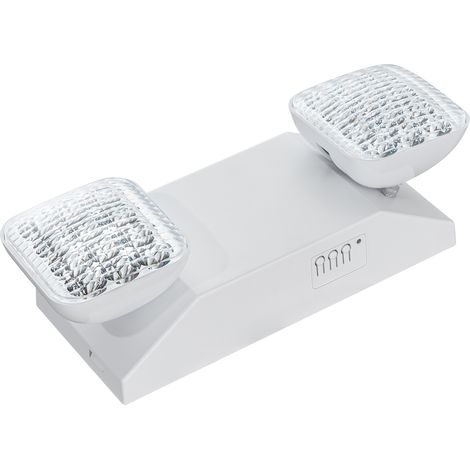 Mophorn 24er-Pack LED-Notleuchten, 3 W kommerzielle Notausgangsbeleuchtung mit 180-Minuten-Backup-Batterie, 2 verstellbare LED-Köpfe, Wand-/Deckenmontage (1/5)