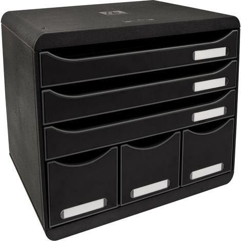Module de classement Exacompta Iderama Store Box 6 tiroirs - noir (1/5)