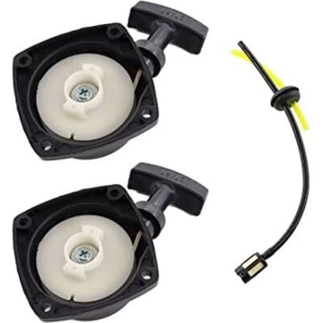 2 pièces Démarreur à Lanceur 50 mm pour débroussailleuse Taille-haie Distance Entre Les Trous de Fixation 50mm