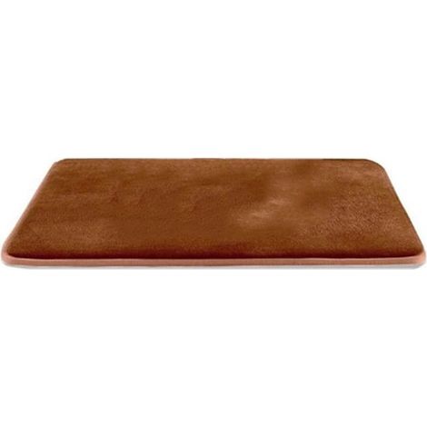Tapis de bain antidérapant de couleur e, tapis de sol de , café 1 ensemble (1/4)