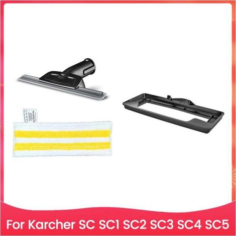 3 Pièces de Raclette à Vitres, Buse, Patin à Tapis et Chiffons pour Karcher SC1 SC2 SC3 SC4 SC5 Nettoyeur Vapeur. Pièces de (1/4)