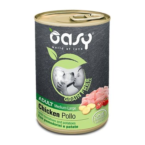 Oasy  Sans céréales  Adulte 400 g - Adulte M/L - Poulet 400 g