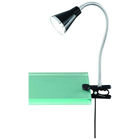 Lampada Tavolo Scrivania Led a Morsetto Pinza Flessibile Nera Arras GD Trio (1/4)