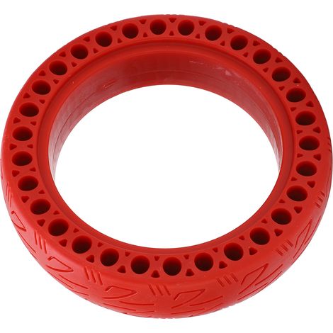 Pneu en caoutchouc 8,5 x 2,125, léger, increvable, non gonflable, compatible avec le vélo d'équilibre Ninebot 9 Nano, rouge (1/5)