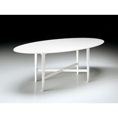 Luigi Filippo 95/215 h 76 cm - Faggio blu - Piano in MDF laccato blu Tavolo originale BBB Italia faggio colorato sala da pranzo soggiorno ristorante hotel pregiato di design (1/5)
