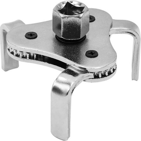 Chiave per filtro olio a 3 bracci per diametri da 55 a 108 mm, utensili per smontaggio auto (Argento 2) (1/4)