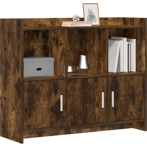 Credenza Madia Buffet Rovere Fumo 98,5 x 33 x 80 cm Legno ingegnerizzato CDS43355 (1/5)