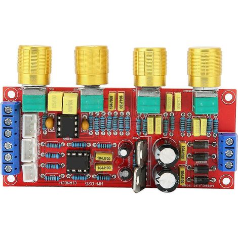 Module préamplificateur audio, amplificateur HiFi, carte de contrôle volume-tonalité-égalisation, accessoire AC 12V NE5532 (1/4)