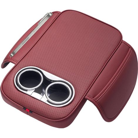 Housse d'accoudoir pour voiture, housse de console centrale de voiture, organiseur de console centrale, organiseur de console centrale, porte-gobelet, accessoire intérieur de voiture (1/5)