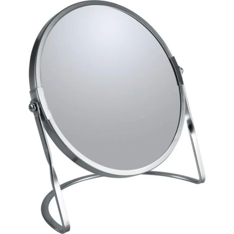 Miroir grossissant sur pied Acier AKIRA Brossé Spirella (1/5)