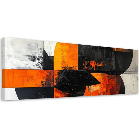 Stampe su Tela, Forme astratte arancione, 90x30 (1/5)