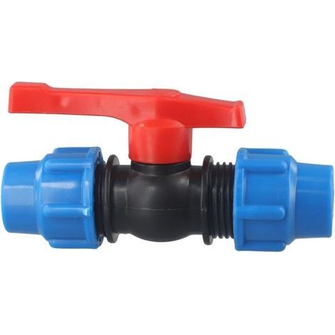 Absperrventil aus Polyethylen mit Gewindehahn und austauschbarem Griff für Bewässerung (25 mm) (1/5)
