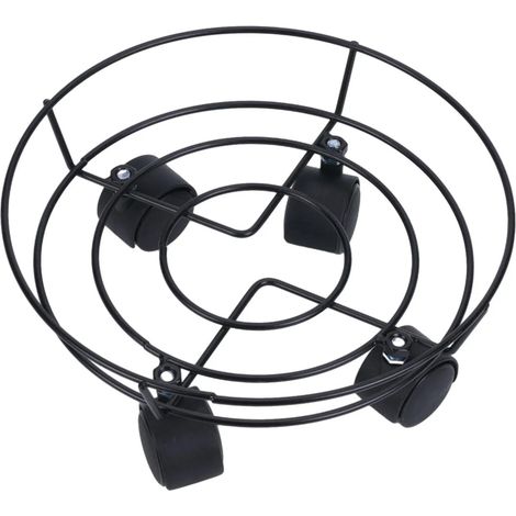 Chariot plantes roulettes rond 25 cm (1/5)