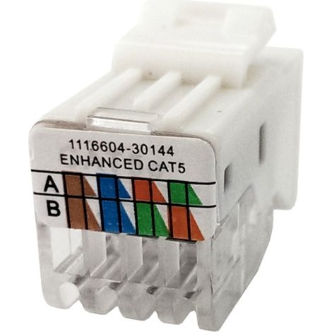 Prise modulaire Ethernet, connecteur RJ45, réseau Keystone CAT.5E (1/3)