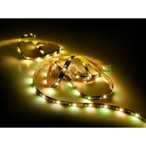 RUSCH STRISCIA LED 10,5W 720lm, 3000K ANCHE RGB TAGLIABILE CON TELECOMANDO MULTIFUNZIONE ANCHE DA ESTERNO IP44 L. 3 METRI DIMMERABILE