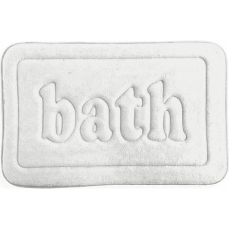 Tappetino da bagno memory foam - TODAY - UTILITY - 40 x 60 cm - Bianco (1/5)