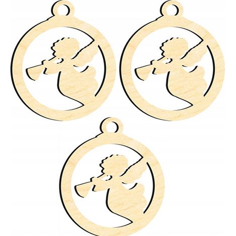 ADORNOS DE MADERA PARA ARBOL DE NAVIDAD Z63 3 uds. (1/3)