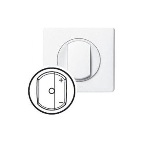 Legrand 068375 Enjoliveur titane Legrand Céliane pour interrupteur télévariateur / variateur CPL-IR (1/4)