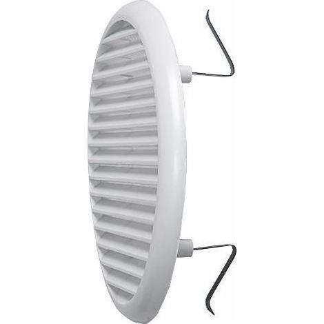 Idro Bric Griglia Aerazione Universale in Plastica Bianca con Molle 170mm
