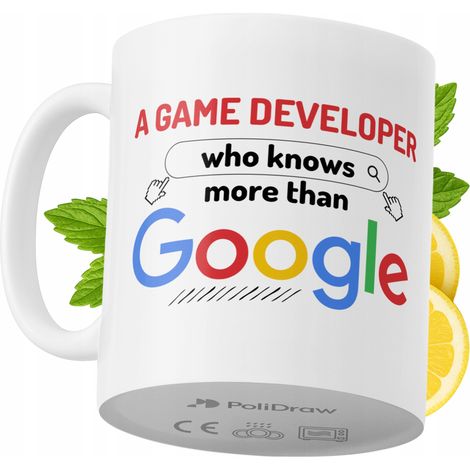 Lustige Kaffeetasse mit witzigem Textdesign für Spieleentwickler – ideal für Geburtstage, Namenstage und Feiertage. Hochwertige Tasse für besondere Anlässe im Homeoffice oder Büro. Farbe: Weiß, 330 ml (1/5)