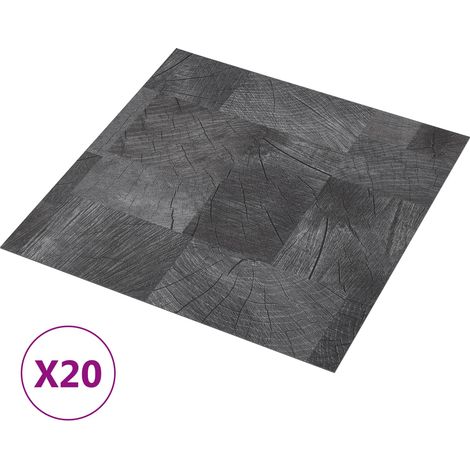 vidaXL Self-adhesive Flooring Planks Wood Structure Grey