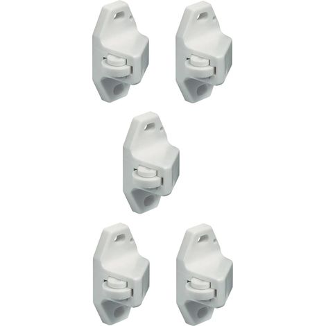 cyclingcolors 5x chiusure a molla per porte bianco plastico mobili armadio Chiavistello Cricchetto
