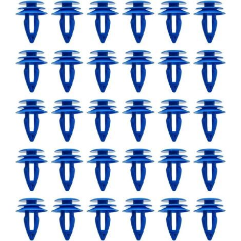 Clips Garniture Passage Roue, Kit D'attaches Et De Fixations En Plastique Pour Voiture, Clips Universels Garniture De Voiture, Attaches De Voiture Pour Châssis Automobile, Couvre-Roue(30 Pièces (1/3)