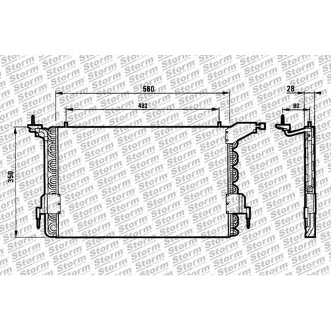 Condenseur de climatisation compatible Citroën ZX 3/5 portes