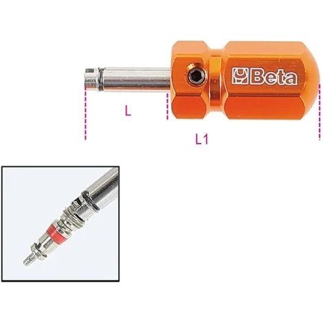 Giravite per valvole pneumatici  beta 986 - L 48