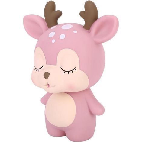 Zerone Pot d'argent Tirelire Innovant Mignon Forme de Cerf de Dessin Animé Décoration à Maison Ornement Cadeau (1/4)
