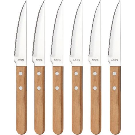 Coff Magnet 6 Ctx Steak Pizza Legno - Amefa
