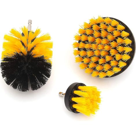 3 Brosse de nettoyage, tête pour perceuse, plastique durable, pour salle de bain, cuisine, voiture (1/5)