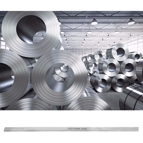 HSS-Drehwerkzeug aus Schnellarbeitsstahl, quadratischer weißer Stahlstab (3 6 200 mm) (1/5)