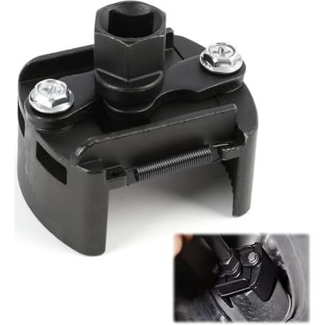 Universal Oil Filter Wrench 60-80 mm, Adjustable, Removal Tool for Small and Medium Size Cars, Trucks, Boats, Robust Steel Design - (1/5)