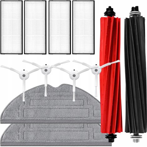 Spazzole, filtri, panni per RoboRock S8 S8 MAX S8 ultra set da 12 pezzi bianchi (1/5)