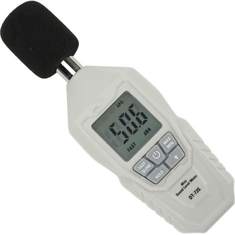 Mini-Digital-Schallpegelmesser mit LCD-Bildschirm, Umgebungsgeräuschmessung, Dezibel-Tester (1/5)