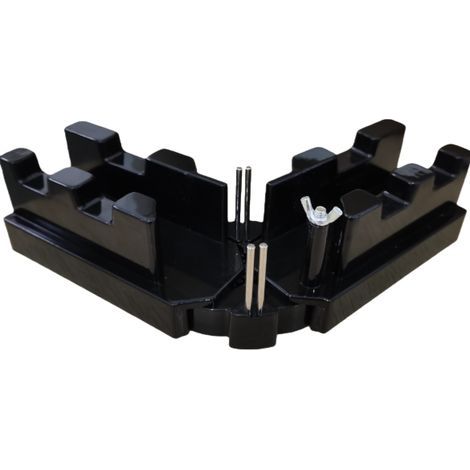 Fausse équerre et boîte à onglets PRO - La solution 2 en 1 pour des plinthes ajustées avec précision-Hauteur de Plinthes jusqu'à 100 mm- Angles de 85 à 180° (1/3)