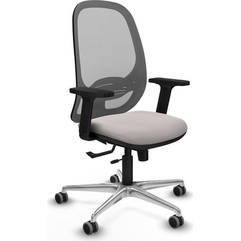 Silla de oficina piqueras y crespo modelo elegante gris brazos ajustables (1/2)