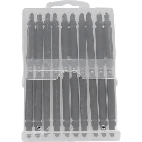 10 Pièces Embouts Tournevis Croix Magnétique Double Extrémité 1/4 de pouce Hexagonale PH2 Kit d'Outils à Main (1/5)